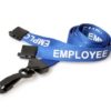 Breakaway Lanyard - EMPLOYEE Printed - 15mm Width - Blue - J Clip