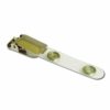 Locking Clip with Frosted Nylon Strap and Metal Popper Fastening