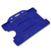 Metal Detectable Landscape Open Faced Rigid Badge Holder - Blue