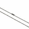 Metal Bead Chain Necklace - 30" - Nickel Plated