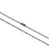 Metal Bead Chain Necklace - 36" - Nickel Plated