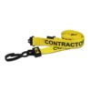 Breakaway Lanyard - CONTRACTOR Printed - 15mm Width - Yellow - Plastic Clip