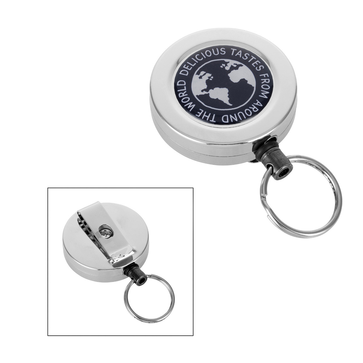 Printed Retractable Key Chains & Badge Reels - Red Strawberry Solutions