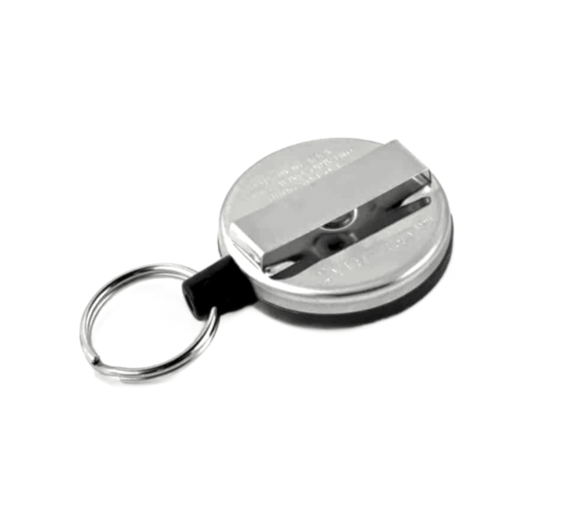 KEY-BAK 1.2m Kevlar Cord Retractable Keychain - Metal Belt Loop