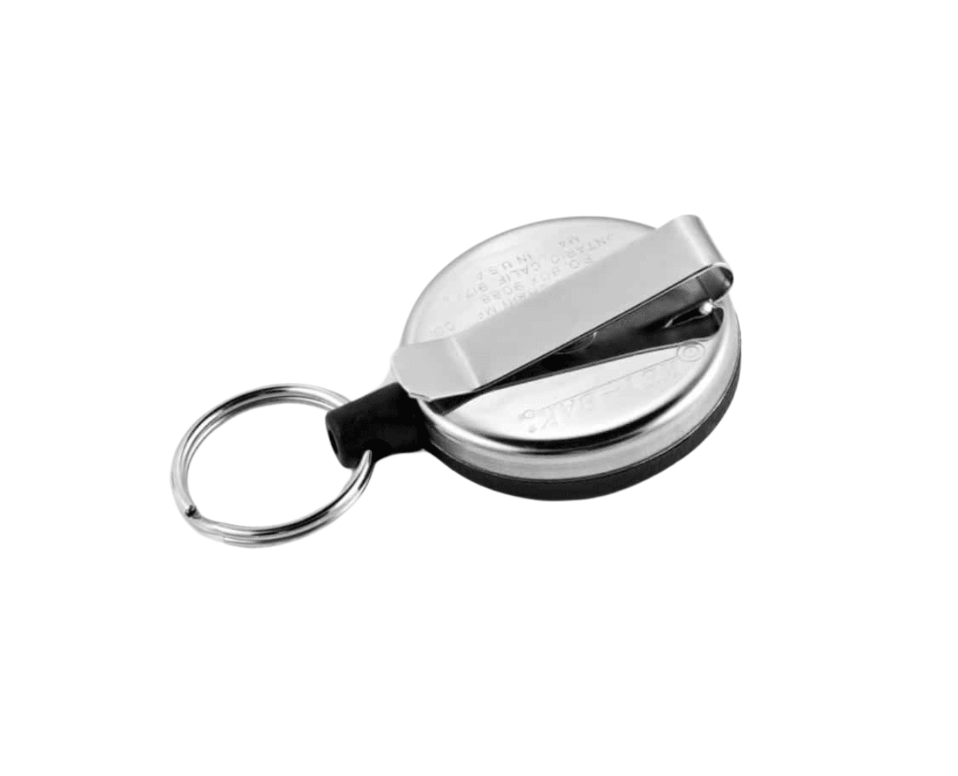 KEY-BAK 1.2m Kevlar Cord Retractable Keychain - Metal Belt Clip