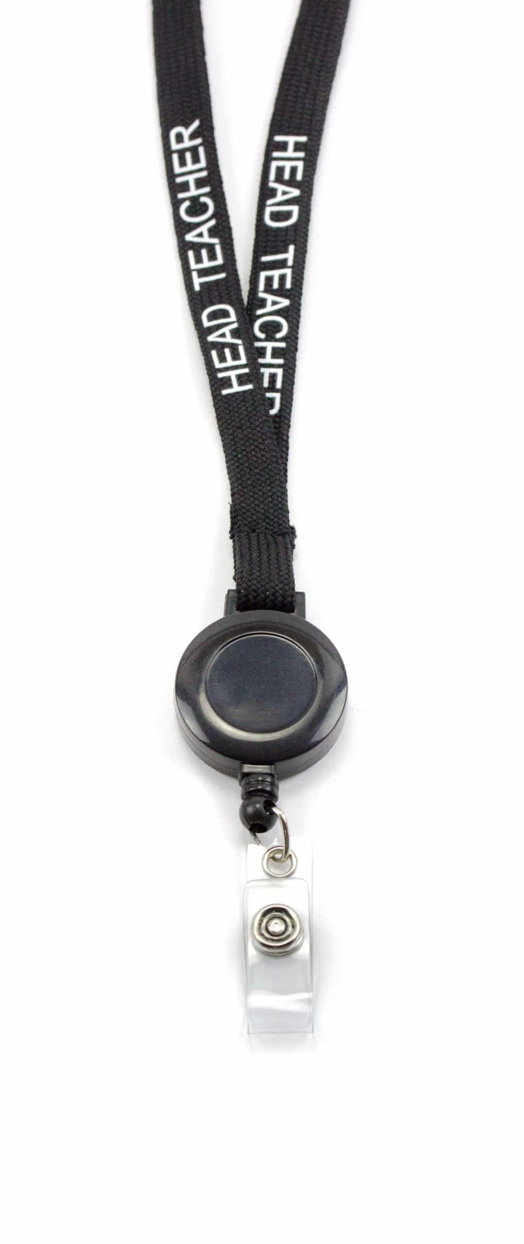 MJFloria ID Badge Holder with Retractable Reel and Neck Lanyard